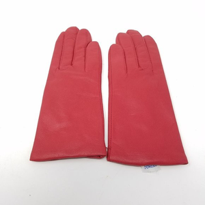 Fownes gloves red soft leather NWOT‎ 6.5